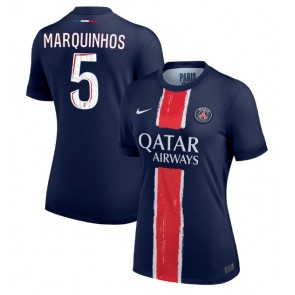 Paris Saint-Germain Marquinhos #5 Hemmatröja Kvinnor 2024-25 Kortärmad